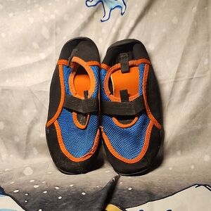 Kids Blue and Orange Shoes